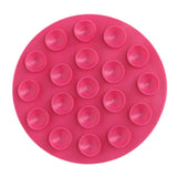 Maxbell Anti Scald Suction Cup Coaster Pad Heat Insulation for Bowl Kitchen Bottle Rose Red