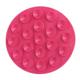 Maxbell Anti Scald Suction Cup Coaster Pad Heat Insulation for Bowl Kitchen Bottle Rose Red