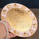 Maxbell 6Pcs Vintage Style Tea Cups and tray for Tea Party Dining Table Bedroom