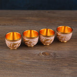 Maxbell 6Pcs Vintage Style Tea Cups and tray for Tea Party Dining Table Bedroom