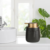 Maxbell Modern Soap Dispenser Lotion Pump Bottle Decor for Bathroom Home Countertop Black