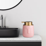 Maxbell Modern Soap Dispenser Lotion Pump Bottle Decor for Bathroom Home Countertop Pink