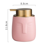 Maxbell Modern Soap Dispenser Lotion Pump Bottle Decor for Bathroom Home Countertop Pink