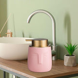 Maxbell Modern Soap Dispenser Lotion Pump Bottle Decor for Bathroom Home Countertop Pink