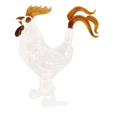 Maxbell Unique Zodiac Rooster Wine Bottle Hand Blown for Rum Xmas Present