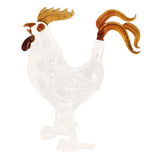 Maxbell Unique Zodiac Rooster Wine Bottle Hand Blown for Rum Xmas Present