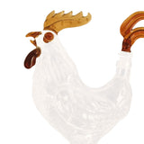 Maxbell Unique Zodiac Rooster Wine Bottle Hand Blown for Rum Xmas Present