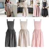 Maxbell Cotton Catering Apron Hairdresser apron Sleeveless for Kitchen chef Gray