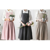 Maxbell Cotton Catering Apron Hairdresser apron Sleeveless for Kitchen chef Gray