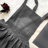 Maxbell Cotton Catering Apron Hairdresser apron Sleeveless for Kitchen chef Gray