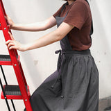 Maxbell Cotton Catering Apron Hairdresser apron Sleeveless for Kitchen chef Gray