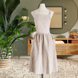 Maxbell Cotton Catering Apron Hairdresser apron Sleeveless for Kitchen chef Oatmeal