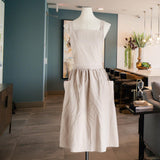 Maxbell Cotton Catering Apron Hairdresser apron Sleeveless for Kitchen chef Oatmeal