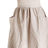 Maxbell Cotton Catering Apron Hairdresser apron Sleeveless for Kitchen chef Oatmeal