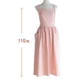 Maxbell Cotton Catering Apron Hairdresser apron Sleeveless for Kitchen chef Pink