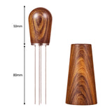 Maxbell Offee Stirrer Tamper Needle Distributor 304 Stainless Steel Needle for Home red brown