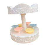 Maxbell Electric Turntable Cupcake Display Stand 6 Trays for Birthday Party Decor