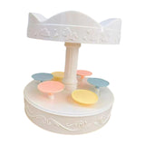 Maxbell Electric Turntable Cupcake Display Stand 6 Trays for Birthday Party Decor