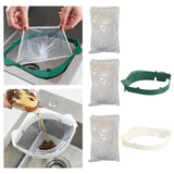 Maxbell 50x Sink Strainer Bag Flexible Elastic for Collecting Kitchen Food Waste 50Pcs Bags