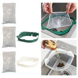 Maxbell 50x Sink Strainer Bag Flexible Elastic for Collecting Kitchen Food Waste 50Pcs Bags
