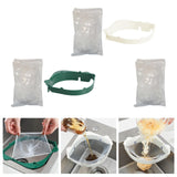 Maxbell 50x Sink Strainer Bag Flexible Elastic for Collecting Kitchen Food Waste 50Pcs Bags
