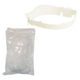 Maxbell 50x Sink Strainer Bag Flexible Elastic for Collecting Kitchen Food Waste 50x with White Rack
