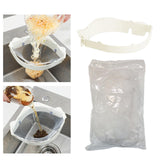 Maxbell 50x Sink Strainer Bag Flexible Elastic for Collecting Kitchen Food Waste 50x with White Rack