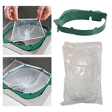 Maxbell 50x Sink Strainer Bag Flexible Elastic for Collecting Kitchen Food Waste 50x with Green Rack