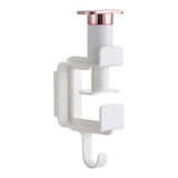 Maxbell Basin Storage Rack Towel Hook Bathroom Seamless Hooks for Washroom White