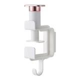 Maxbell Basin Storage Rack Towel Hook Bathroom Seamless Hooks for Washroom White