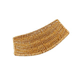 Maxbell Hand Woven Rattan Serving Platter for Vegetables Fruits Food 23cm x 17cm