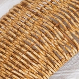 Maxbell Hand Woven Rattan Serving Platter for Vegetables Fruits Food 23cm x 17cm