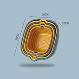 Maxbell Drain Colander Kitchen Gadgets Vegetable Washing Basket for Fruits Tomatoes blue