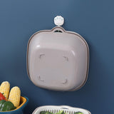 Maxbell Drain Colander Kitchen Gadgets Vegetable Washing Basket for Fruits Tomatoes blue