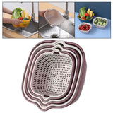 Maxbell Drain Colander Kitchen Gadgets Vegetable Washing Basket for Fruits Tomatoes purple