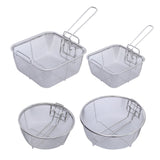 Maxbell Stainless Steel Fryer Basket French Fries Holder Square 20cmx20cm