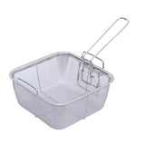 Maxbell Stainless Steel Fryer Basket French Fries Holder Square 24cmx24cm