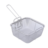 Maxbell Stainless Steel Fryer Basket French Fries Holder Square 24cmx24cm