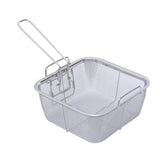 Maxbell Stainless Steel Fryer Basket French Fries Holder Square 24cmx24cm
