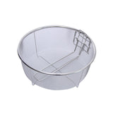 Maxbell Stainless Steel Fryer Basket French Fries Holder Round 23cmx23cm