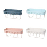 Maxbell Shower Caddy Shelf Storage Rack Shampoo Holder for Bathroom Wall Kitchen Dark Blue