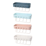 Maxbell Shower Caddy Shelf Storage Rack Shampoo Holder for Bathroom Wall Kitchen Dark Blue