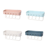 Maxbell Shower Caddy Shelf Storage Rack Shampoo Holder for Bathroom Wall Kitchen Dark Blue