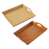 Maxbell Wooden Rectangular Serving Tray Decorative for Dining Table Home Kitchen Yellow