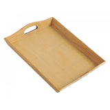 Maxbell Wooden Rectangular Serving Tray Decorative for Dining Table Home Kitchen Yellow