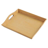 Maxbell Wooden Rectangular Serving Tray Decorative for Dining Table Home Kitchen Yellow