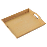 Maxbell Wooden Rectangular Serving Tray Decorative for Dining Table Home Kitchen Yellow