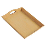 Maxbell Wooden Rectangular Serving Tray Decorative for Dining Table Home Kitchen Yellow