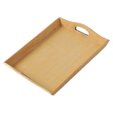 Maxbell Wooden Rectangular Serving Tray Decorative for Dining Table Home Kitchen Yellow