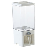 Maxbell Rice Dispenser Food Dispenser Cereal Dispenser Bucket for Countertop Pantry White